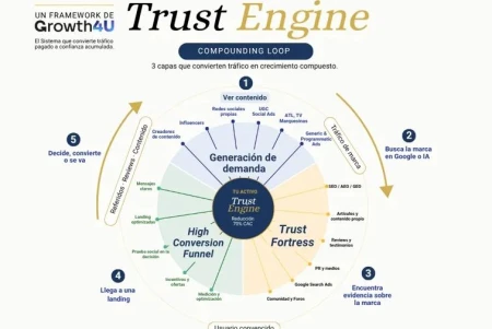 Cómo construir credibilidad B2B antes de hablar con un lead: el Trust Engine